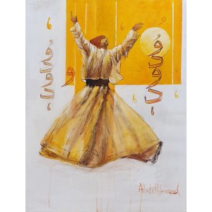 Abdul Hameed, 16 x 22 inch, Acrylic on Canvas, Figurative Painting, AC-ADHD-015